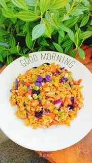 Five color bacon fried rice