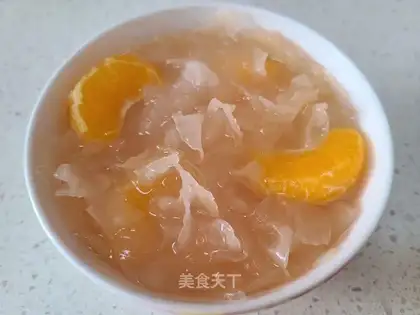Orange petal silver spoon
