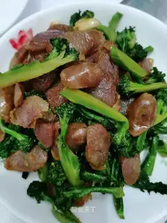 Weenie fried broccoli