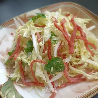 Ham sausage cabbage