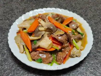 Beef fried mushrooms