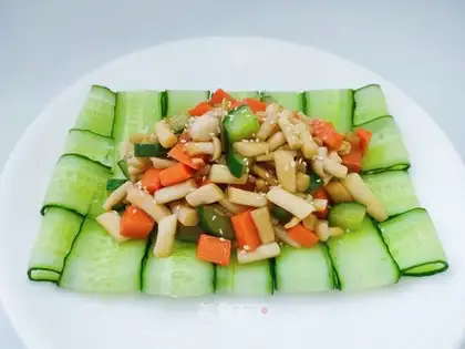 Fried sea mushrooms