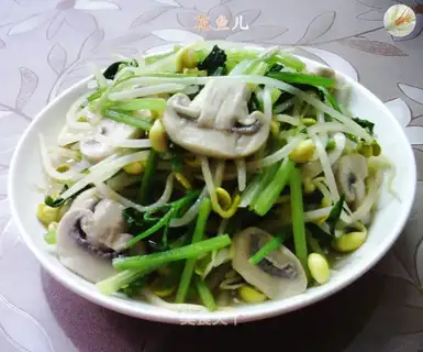 Celery mushroom sprouts
