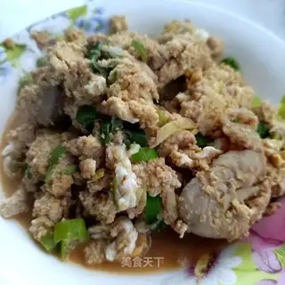 Egg shrimp sauce