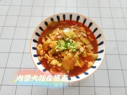 Spicy egg noodles