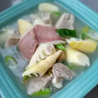 Golden ham and plum stew