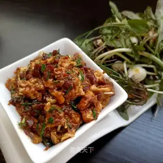 Wild onion egg sauce