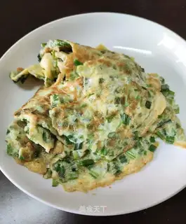 Fried eggs with headleaf