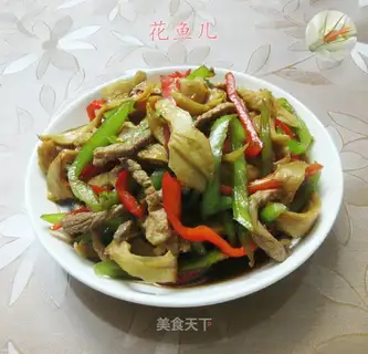 Cream peppers, scrawny sauce