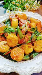 Red burning Japanese tofu