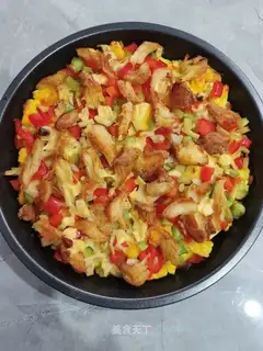 Low-fat chicken pizza