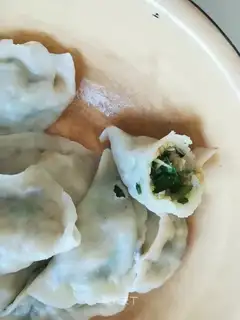 Three fresh dumplings