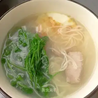 Fried omelet plum noodles