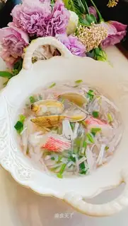 Crab stick radish soup
