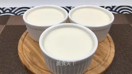Coconut milk pudding