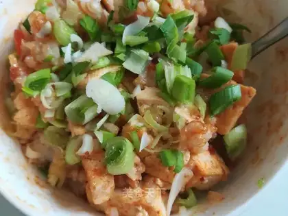 Tofu-covered rice
