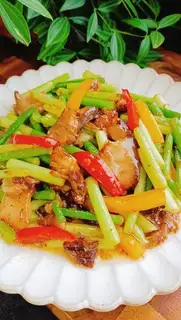 Garlic fried meat