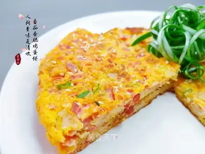 Tomato sausage eggcake