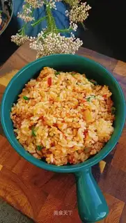 Hot cabbage squid fried rice