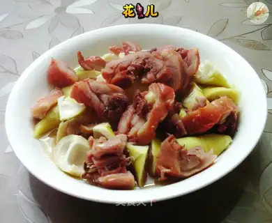 The chicken's legs are steaming