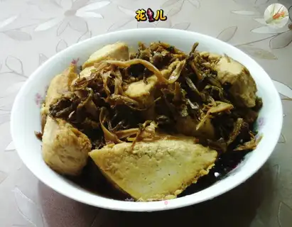 ♪ Tofu with dry vegetables ♪