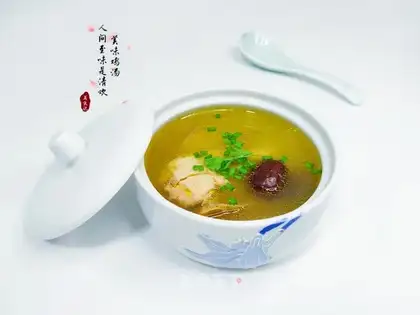 Fresh chicken soup