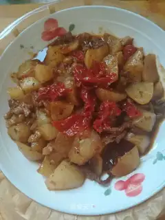 The lamb slag burns radish
