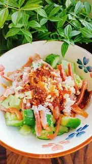 Pork ears, cucumbers