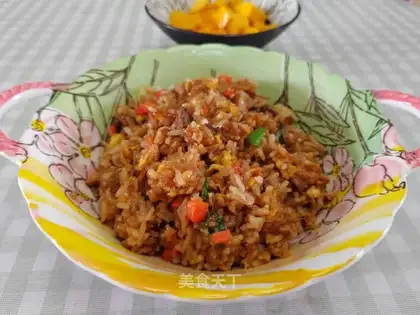 Steaked rice