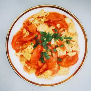 Tomato fried eggs