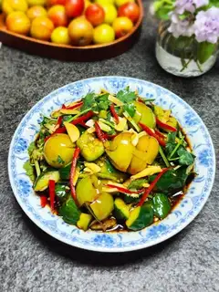 A cucumber plum