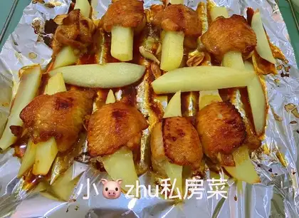 Potato bone chicken wings