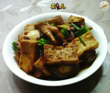Chicken claw abalone tofu