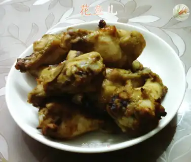 Air-fried salt chicken wings