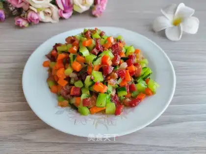 Carrot cucumber beef