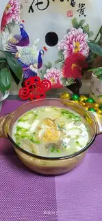 Quaffle egg tofu soup