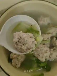 Clean soup meatballs