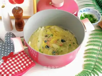 We'll have soup and doll food