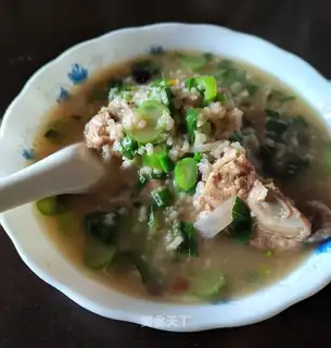 Porridge of the bean onions