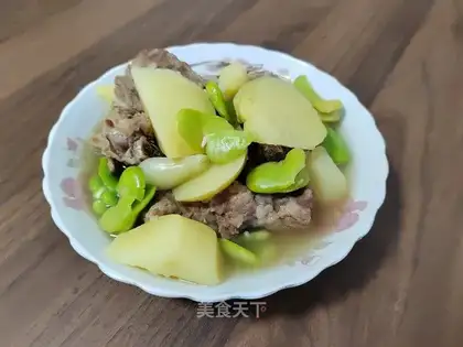 Spade potato steak soup