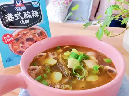 Sour chili petal soup