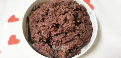 Homemade red bean sand