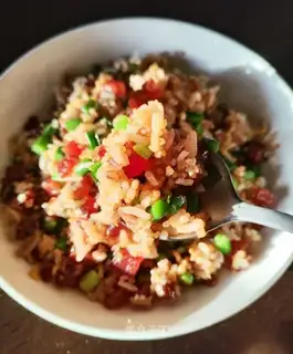 Weed-weed garlic rice
