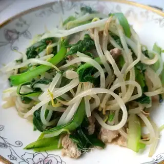 The green bean sprouts