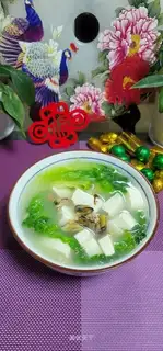 Potato tofu soup