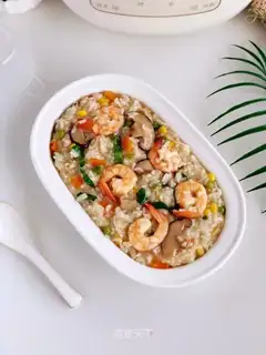 Seafood and vegetable porridge