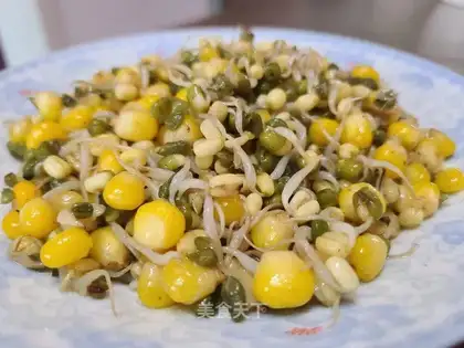 Garlic sprouts of corn