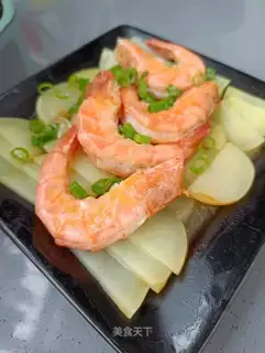Shrimp steamed potatoes