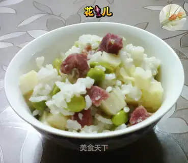 Salted potatoes for white rice