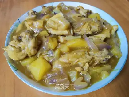 Potato curry chicken